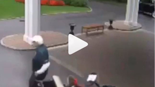 WATCH: Runaway golf cart causes mayhem at golf club